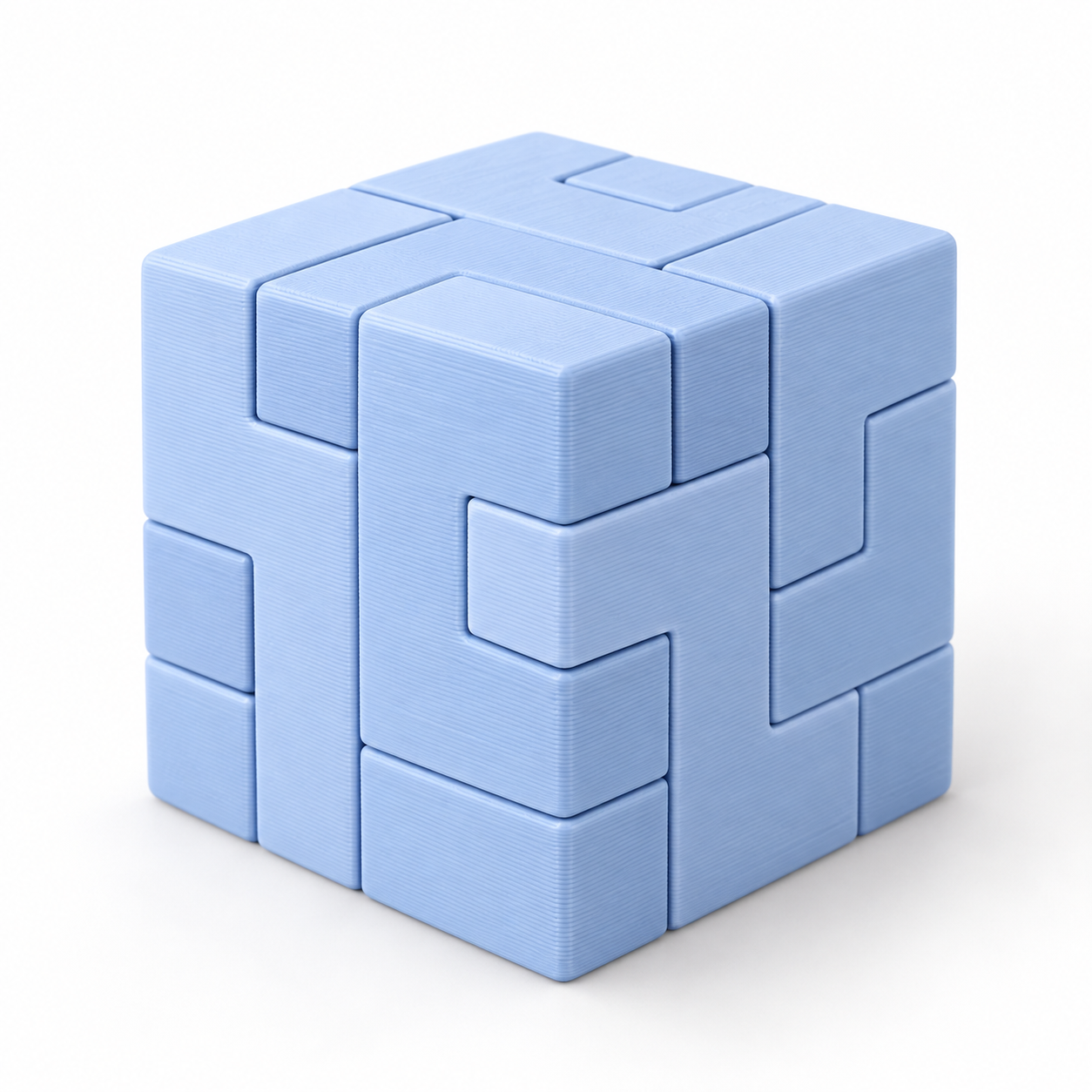 Ilustração: Cubo de encaixe azul